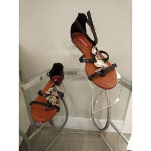 Union Bay Women's Black Brown Sandals Gladiator Size 7M